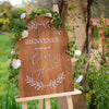 Panneau bienvenue mariage en bois personnalisé