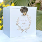 Urne-mariage-personnalisee-blanc-Couronne-de-laurier