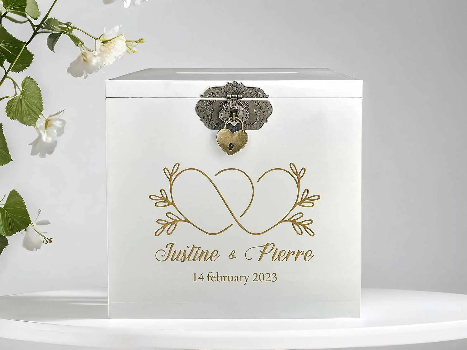 Urne mariage Coeurs