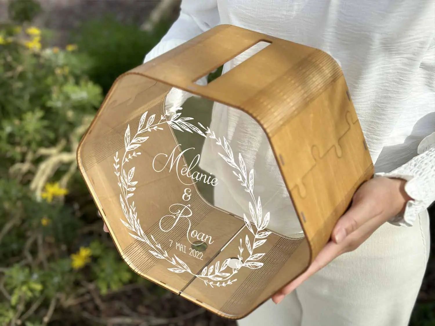 Urne mariage Couronne de Nature