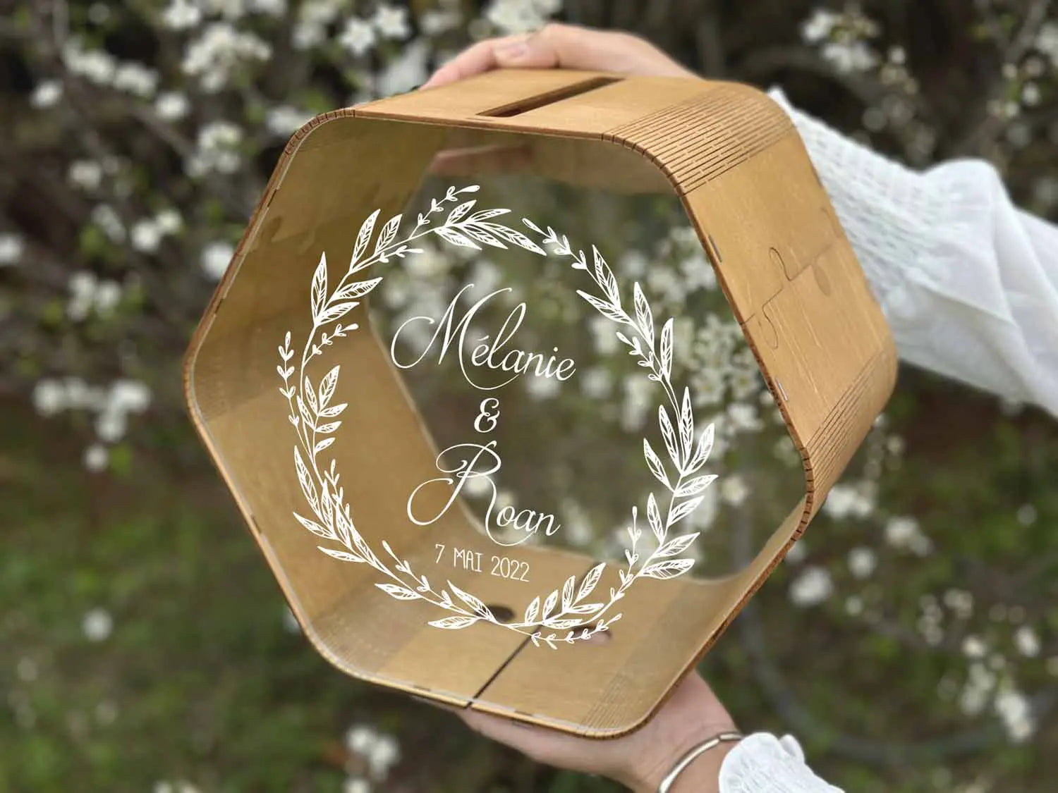 Urne mariage Couronne de Nature