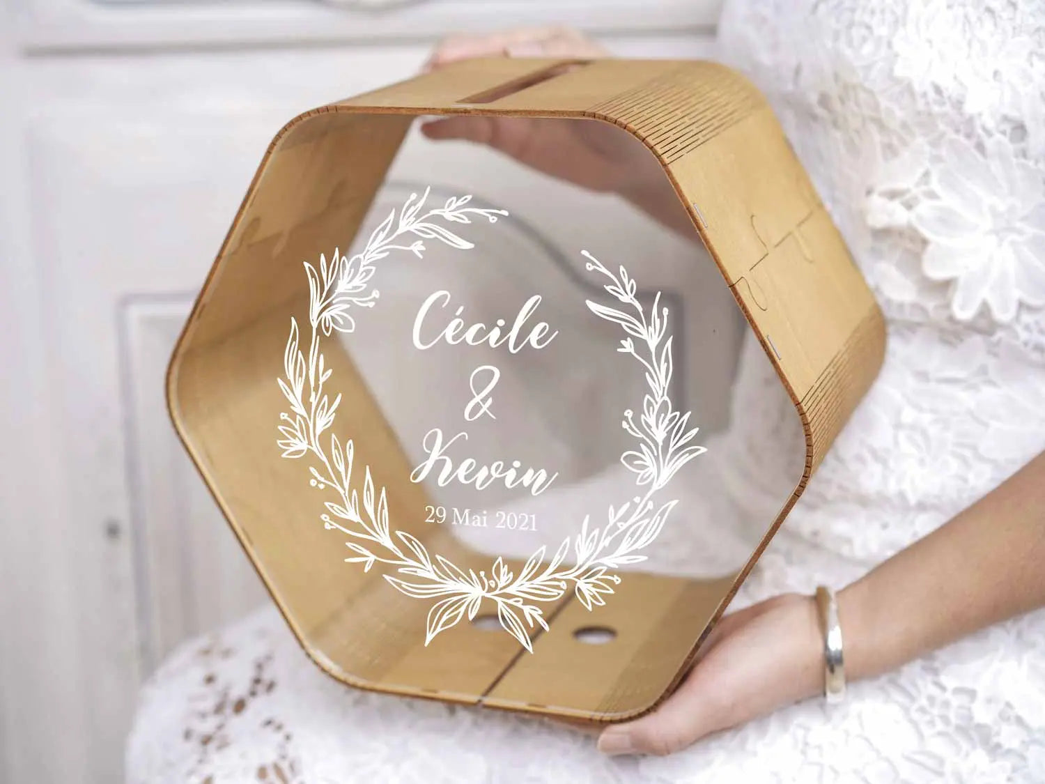 Urne mariage Feuillage Enlacé