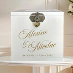 Urne mariage personnalisée blanche – Juste toi et moi