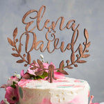 Cake toper en bois personnalisé - 03 - Monzaya