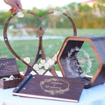 Livre d'or mariage alternative en coeurs personnalisé - 14 - Monzaya