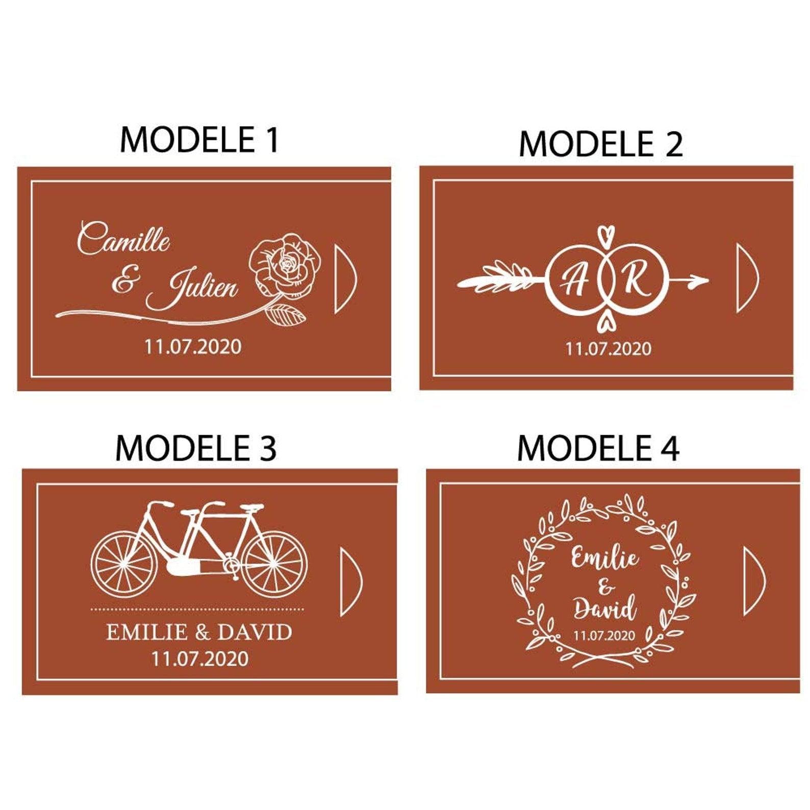 Boite alliance en bois personnalisée - 10 - Monzaya