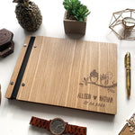 Livre d'or mariage en bois personnalisé - 04 - Monzaya