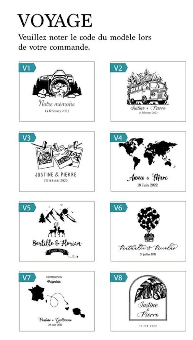 Urne mariage personnalisée, Gris rustique, Souvenirs souvenirs