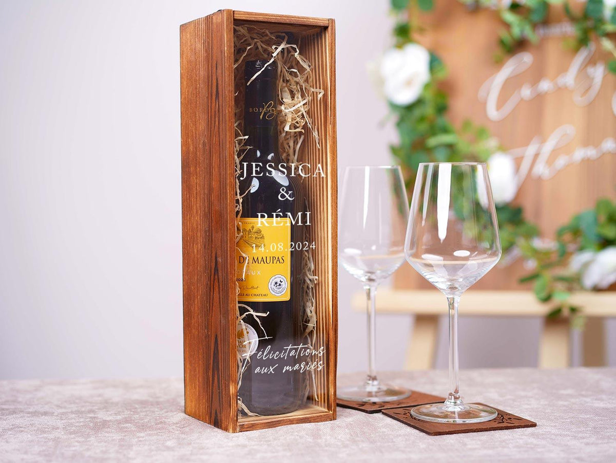 Boite à vin, Cadeau de fiançailles