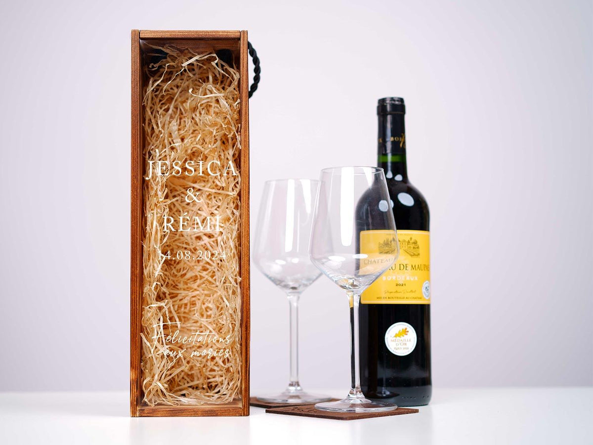 Boite à vin, Cadeau de fiançailles