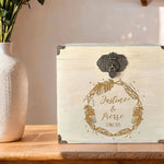 Urne mariage personnalisée peuplier – Plume bohème