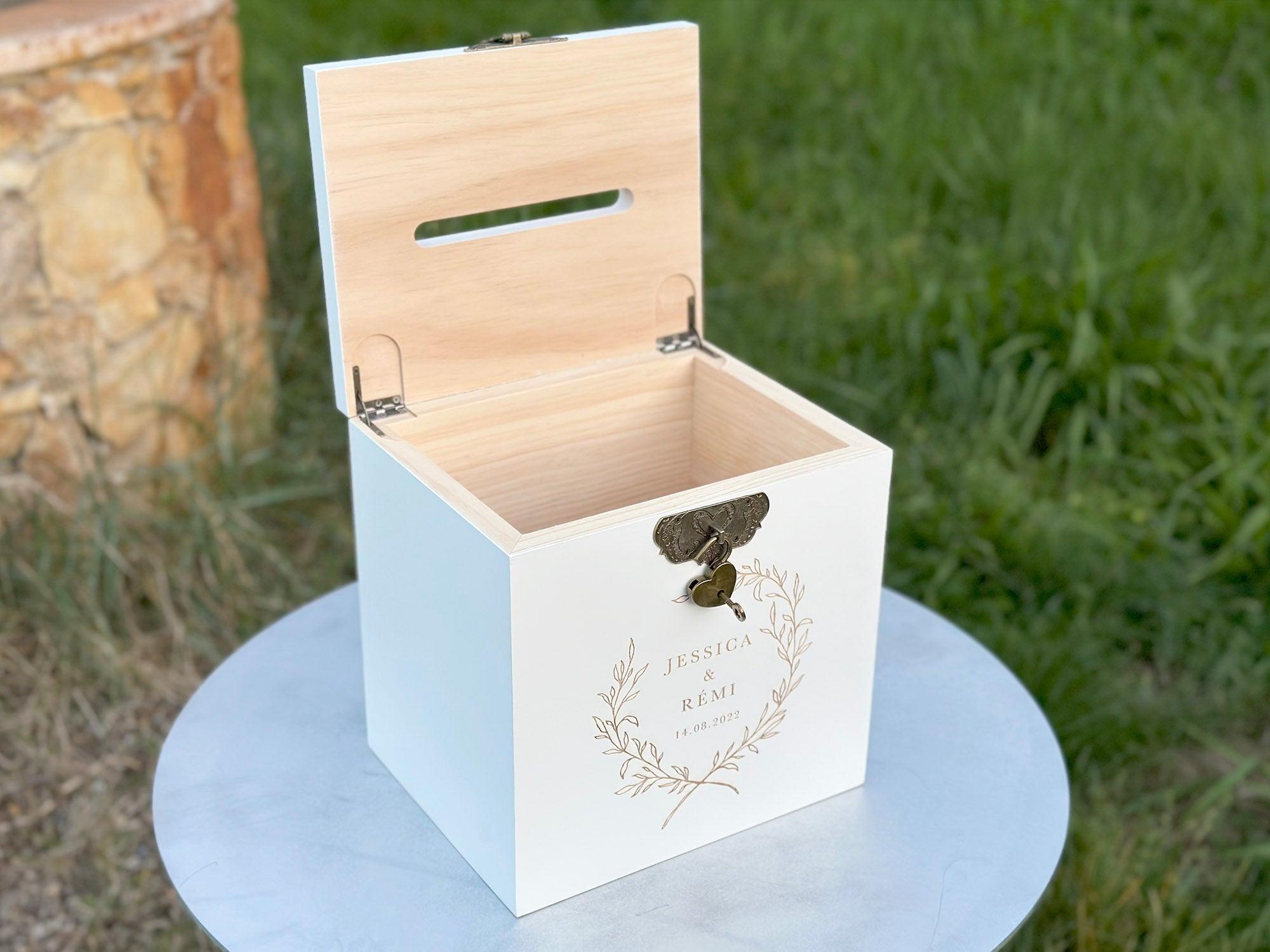 Urne mariage personnalisée, Blanc, Juste toi et moi