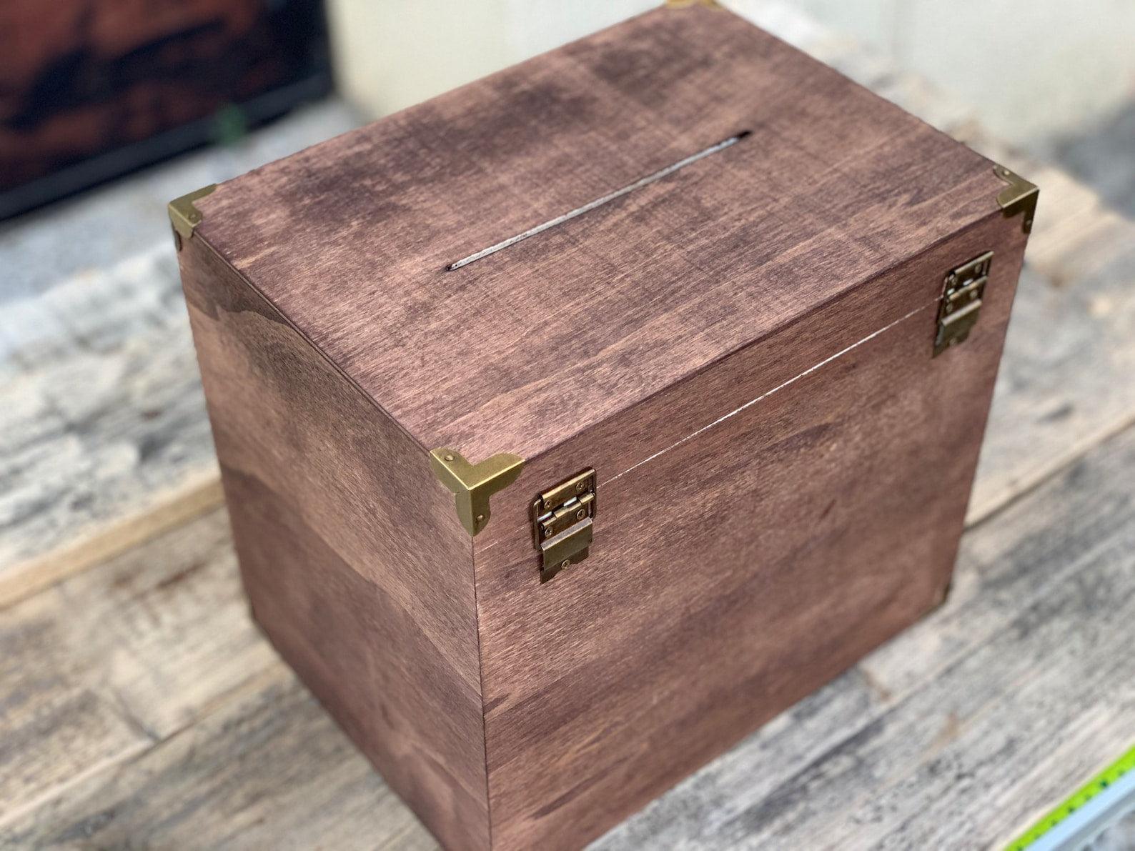 Urne mariage en bois personnalisée - 02 - Monzaya