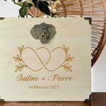 Urne mariage Art du coeur