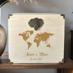 Urne mariage Carte du monde