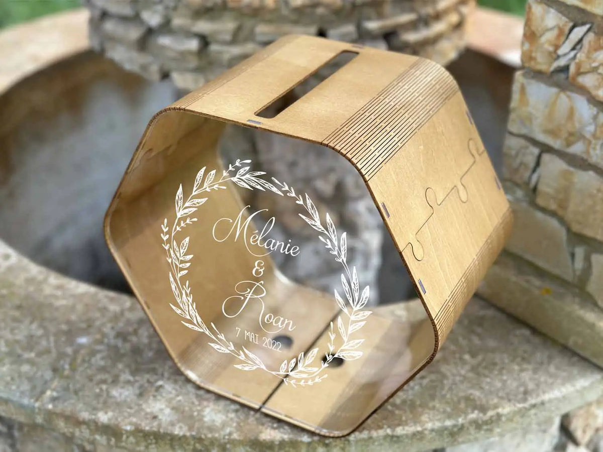 Urne mariage Couronne de Nature