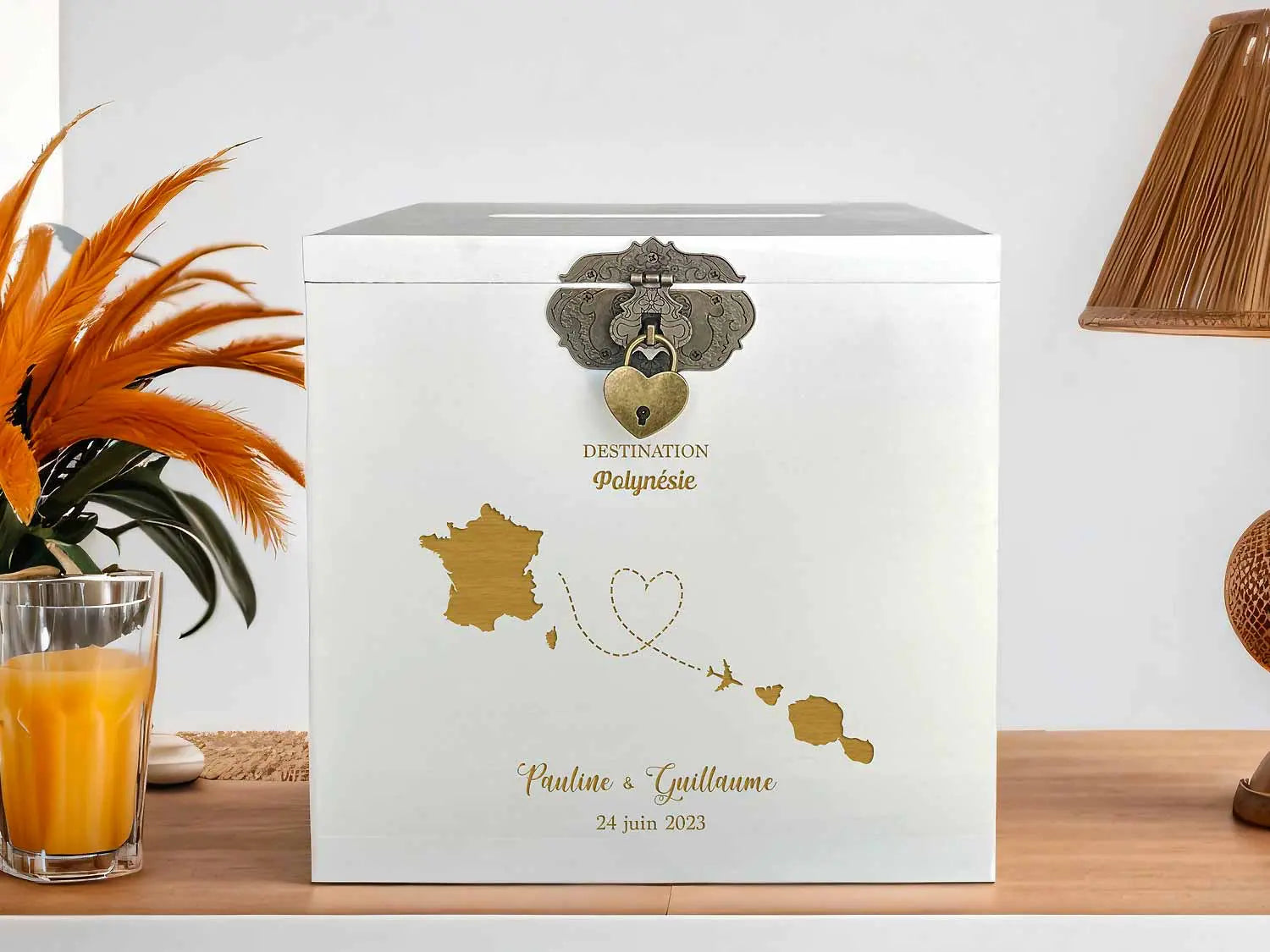 Urne mariage Destination paradis