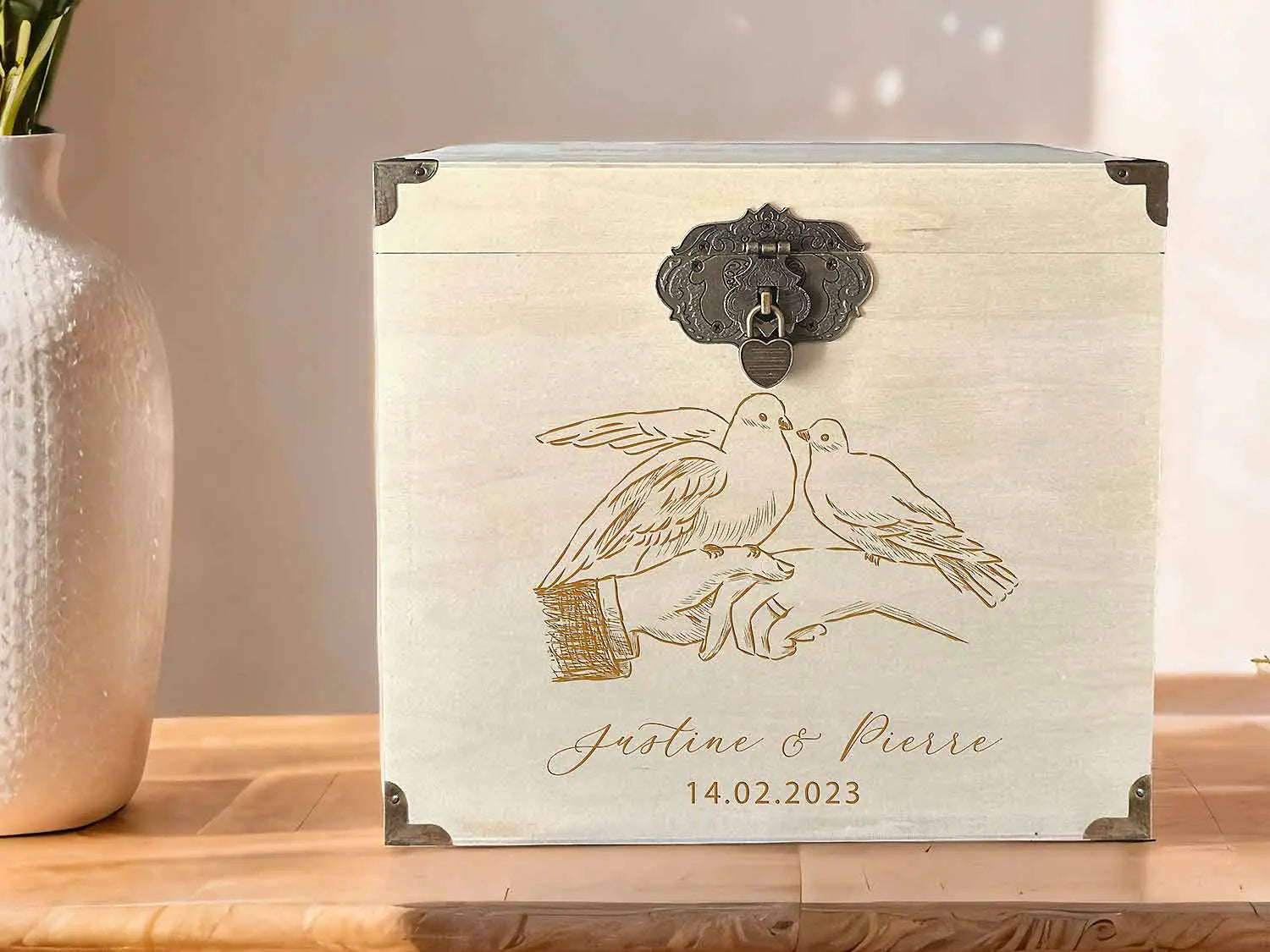 Urne mariage Duo enchanté