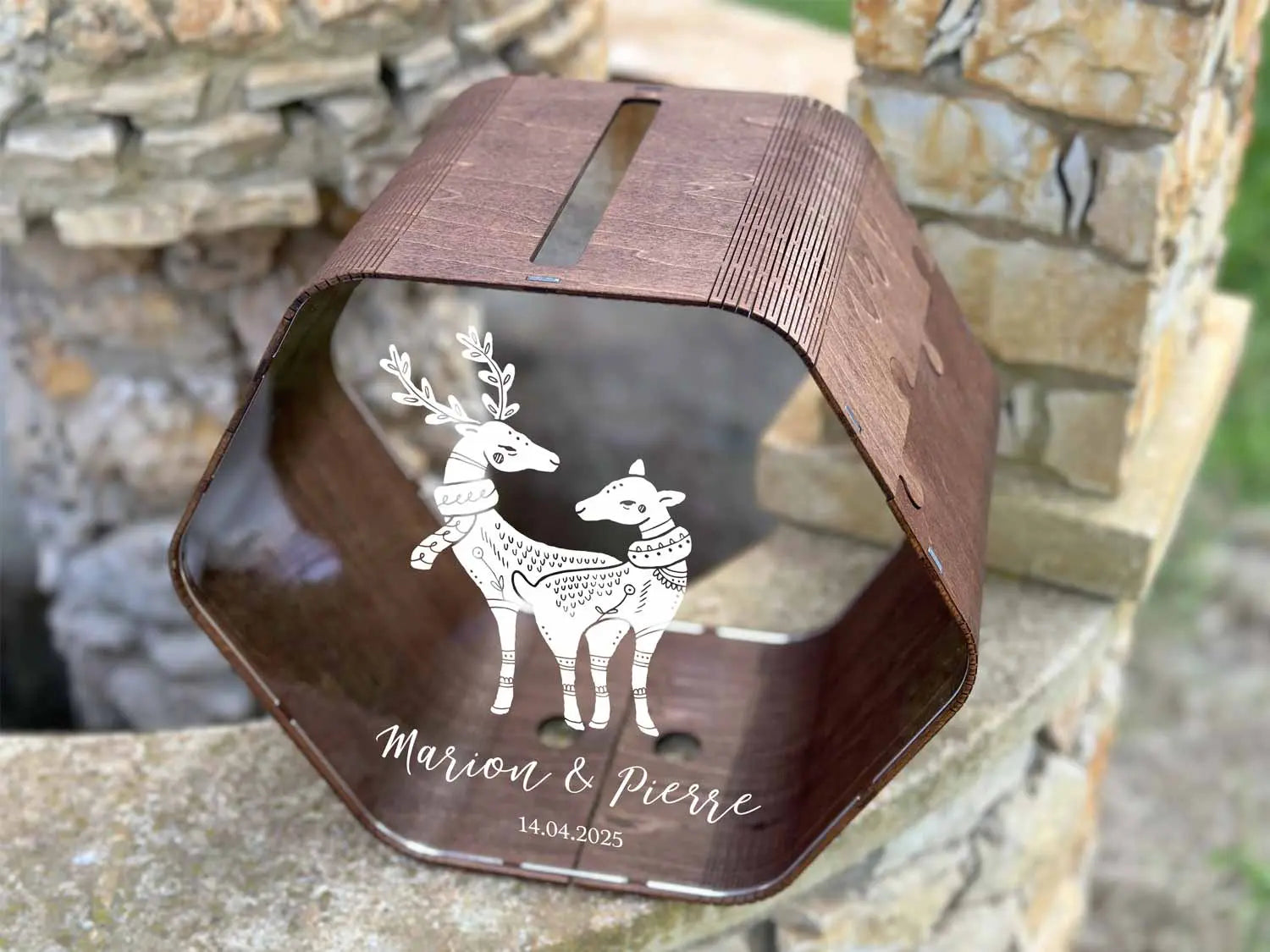 Urne mariage Harmonie Sauvage