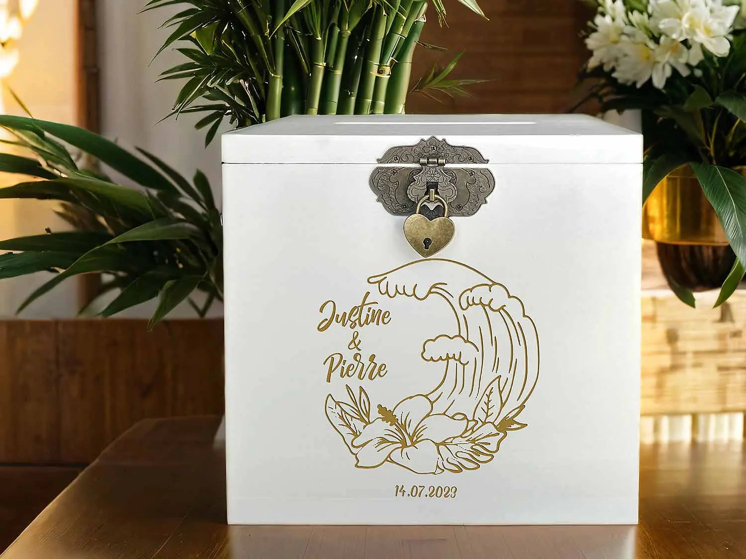 Urne mariage Ile polynésienne