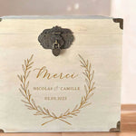 Urne mariage Promesse en bois