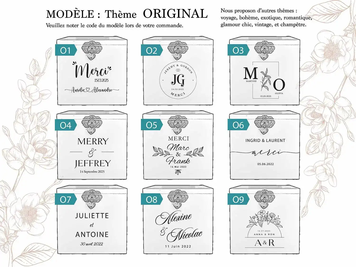 Urne mariage Signature d’éternité
