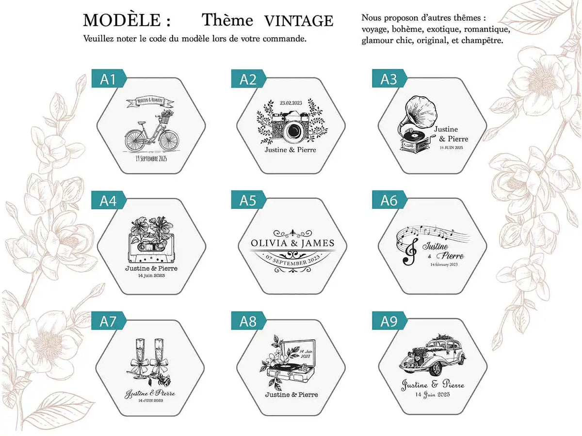 Urne-mariage-souvenir-instantané-modeles