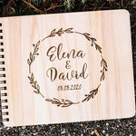 Livre d'or mariage en bois personnalisé - 11 - Monzaya