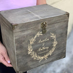 Urne mariage en bois personnalisée - 04 - Monzaya