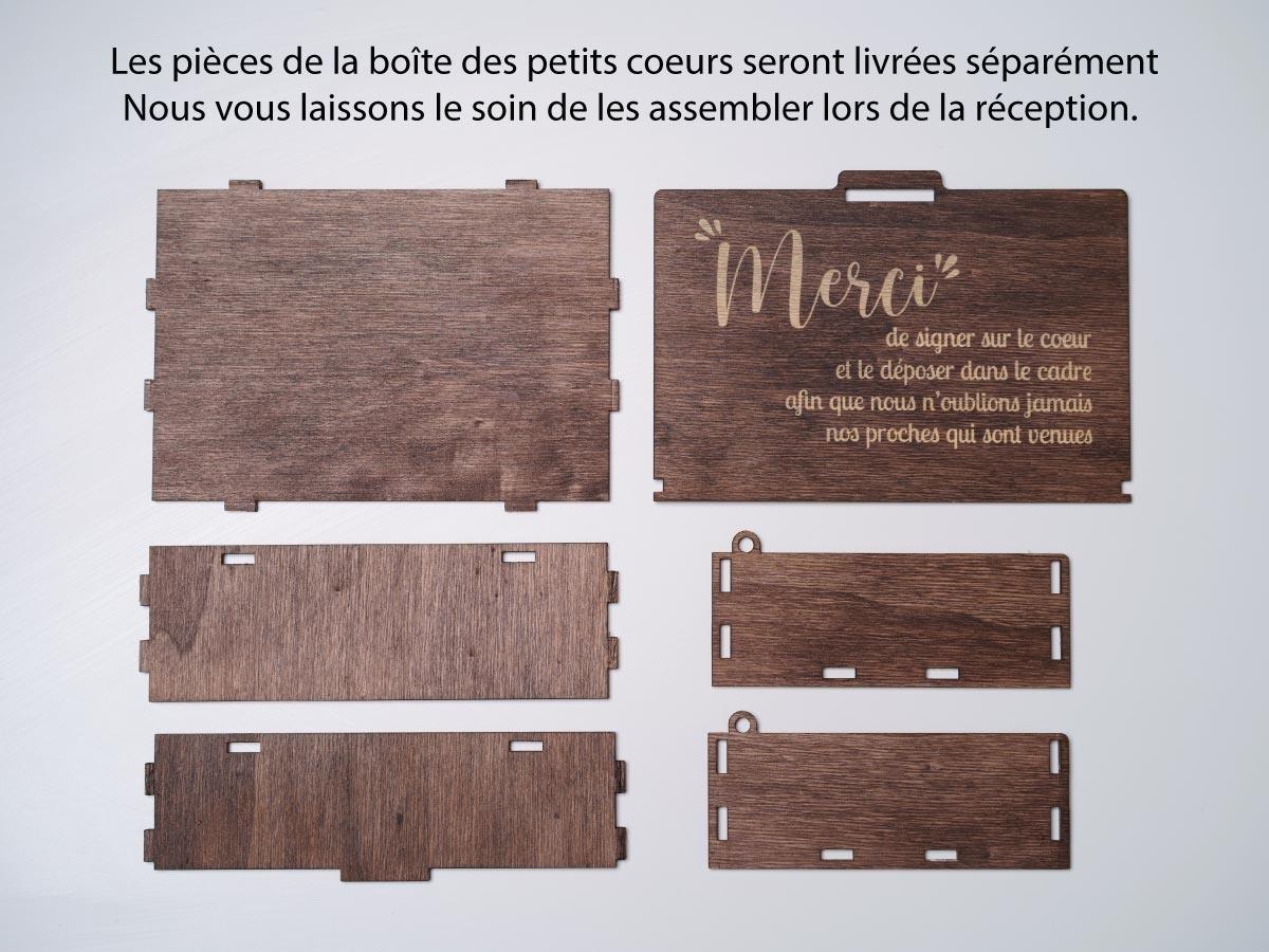 Livre d'or mariage alternative en coeurs personnalisé - 17 - Monzaya
